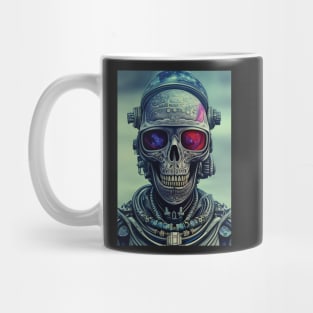 Skeleton Astronaut | Space Skull | Dystopian Art | Skull Astronaut Artwork | Fantasy Astronaut Skull Mug